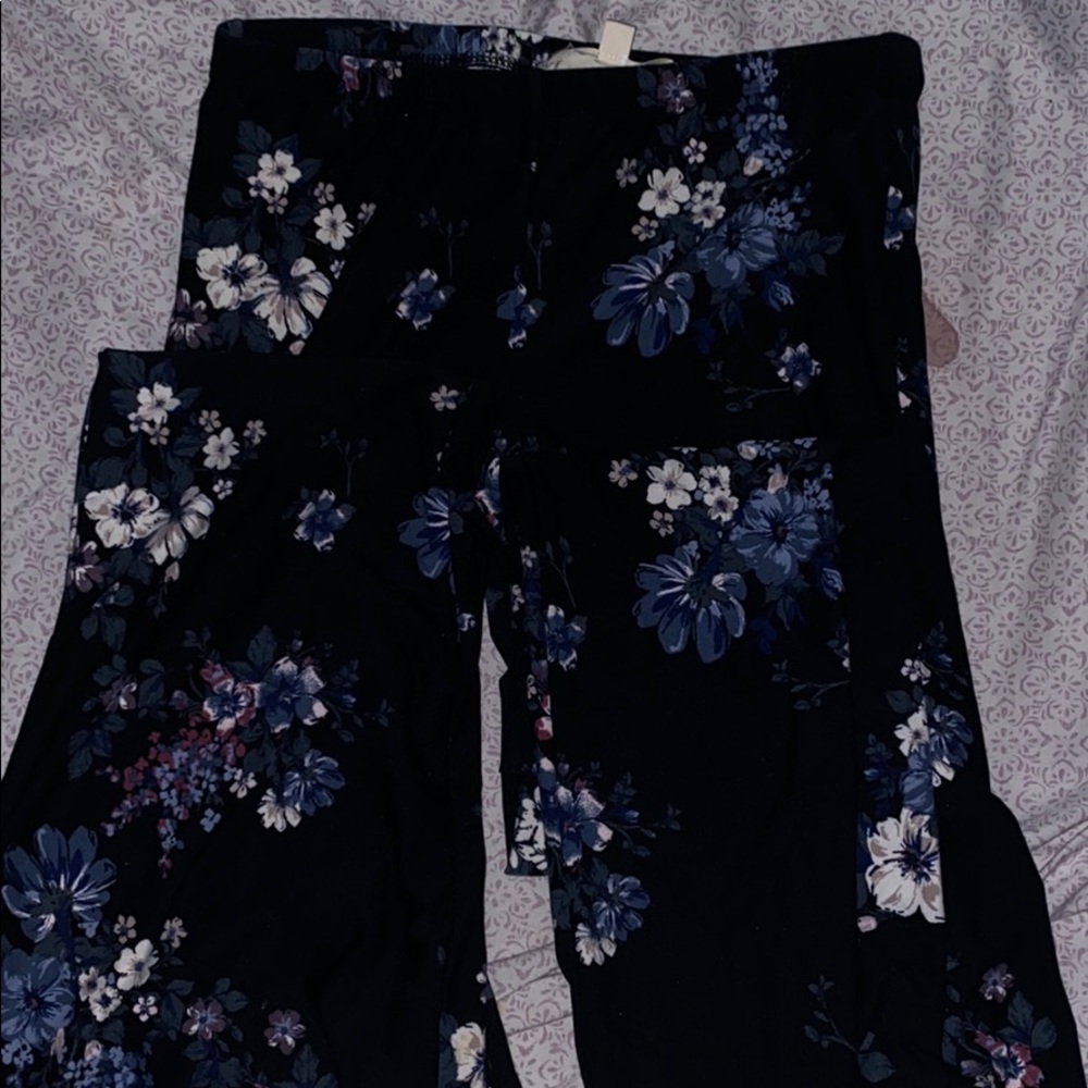 Floral Flare Bottom Pants